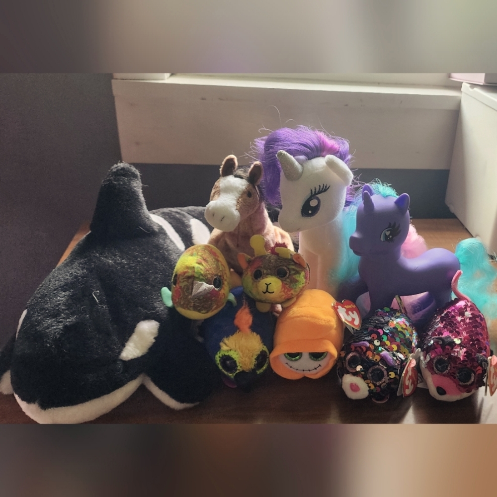 Assortment of kids toys